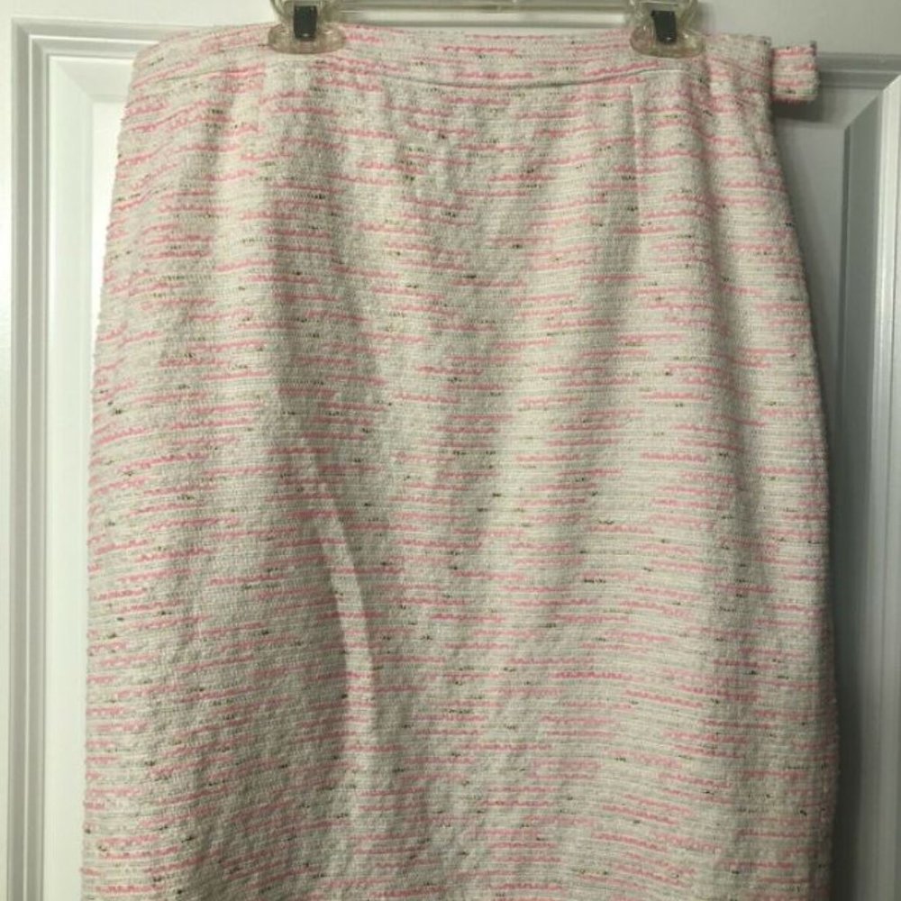 EUC Lilly Pulitzer Hot Pink Tweed Pencil Skirt